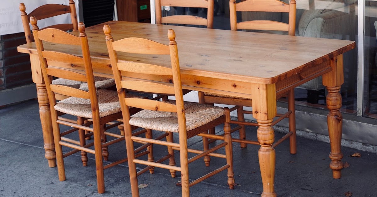 Pine Dining Room Table And Chairs For Sale