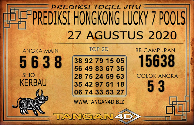 PREDIKSI TOGEL HONGKONG LUCKY 7 TANGAN4D 27 AGUSTUS 2020