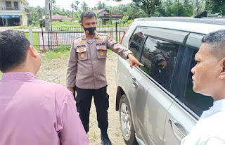 Mobil Bawaslu Dharmasraya Diduga Dilempar OTK
