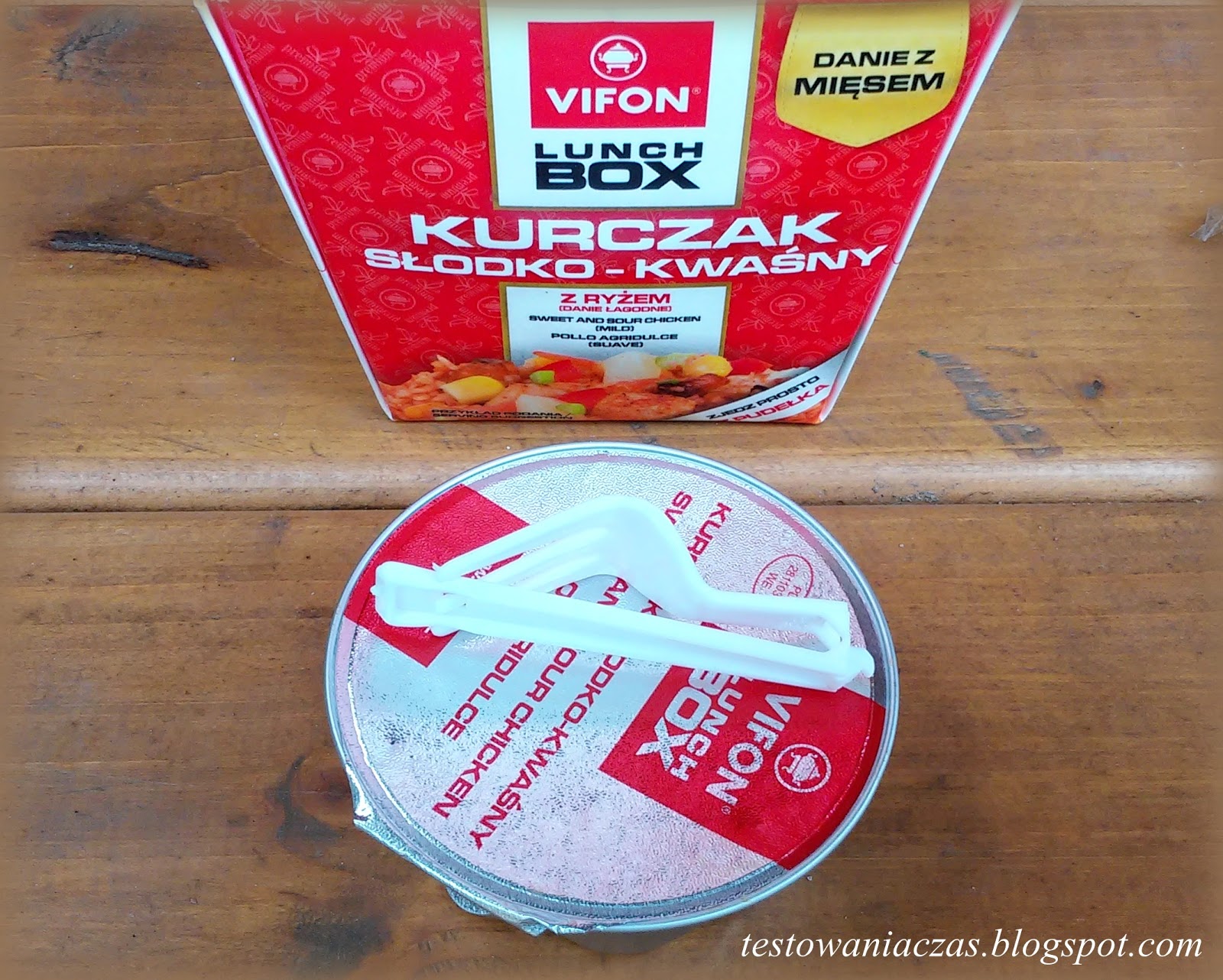 VIFON Lunch Box kurczak słodkokwaśny z ryżem testowaniaczas