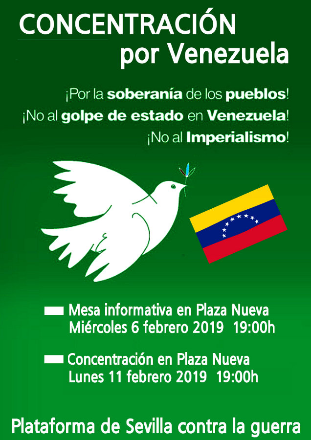 CONCENTRACIÓN POR VENEZUELA (día 11) ¡Por la soberanía de los pueblos!