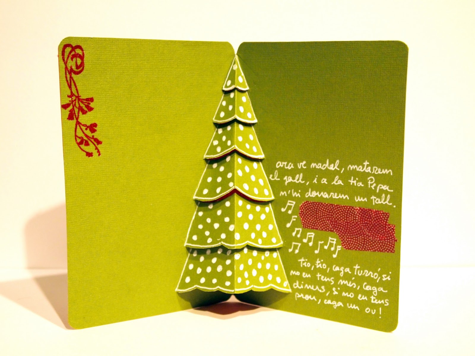 coses d'scrap: Videotutorial per fer una postal POP-UP de NADAL