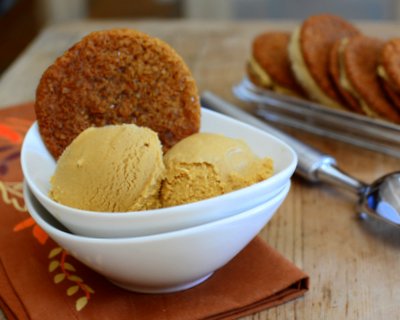 Molasses Ice Cream ♥ KitchenParade.com, unusual and alluring, familiar and unexpected. Pair it with Molasses Cookies!