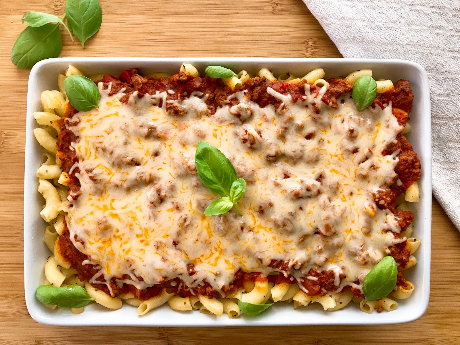 Baked Pasta Bolognese