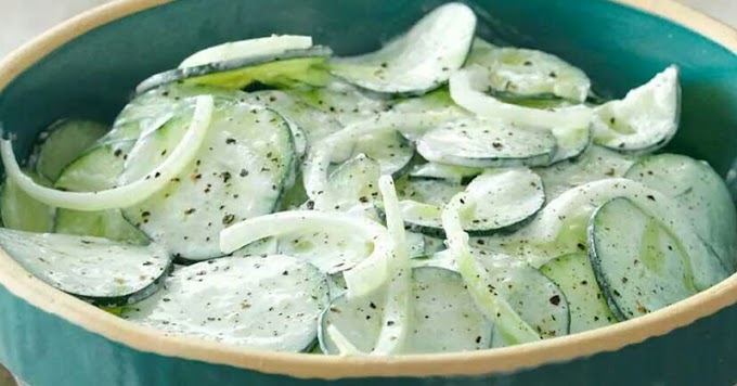 ¿Cómo hacer ensalada de pepino con crema?