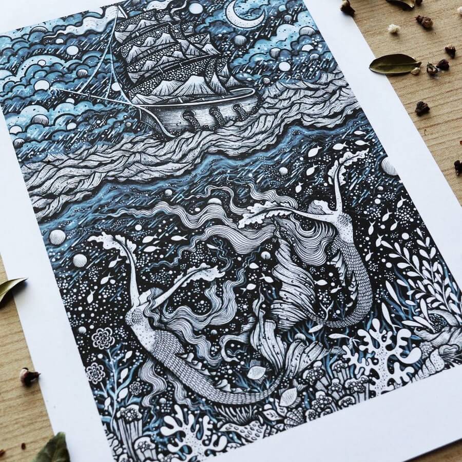 06-Mermaids and the ship-Melpomeni-Chatzipanagiotou-www-designstack-co