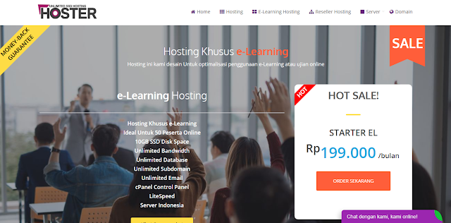 e-learning Hosting Hoster.co.id