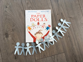 paper dolls book with paper dolls chain