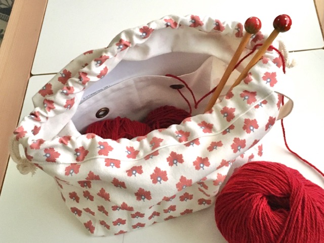 Knitting project bag
