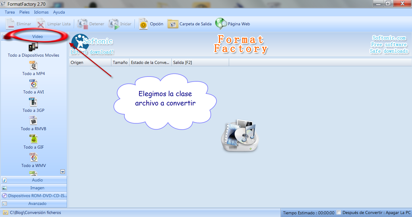 Tutorial Format Factory | Más que informática:
