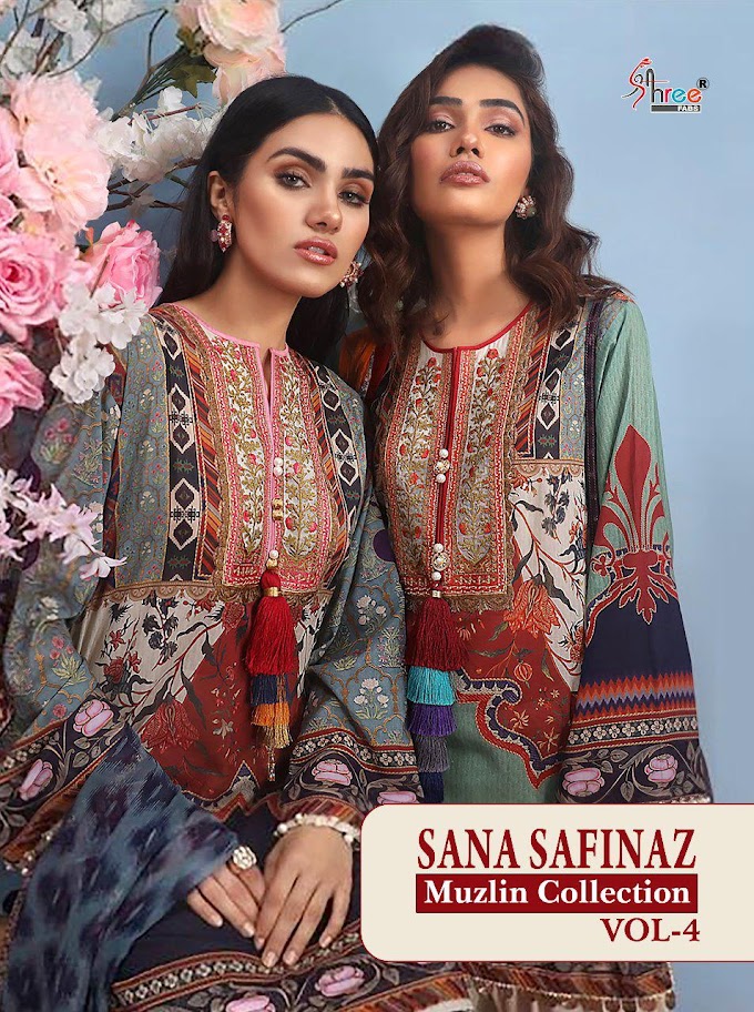Shree fab Sana Safinaz Muzlin Collection vol 4 Pakistani Suits
