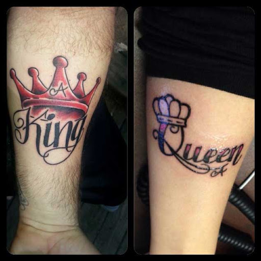 Rei & Rainha Tatuagens Que Fará O Seu Relacionamento Oficial - Tatuagem