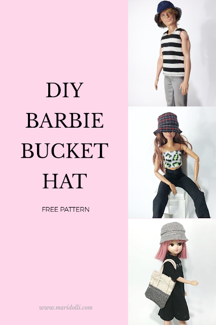 diy barbie bucket hat