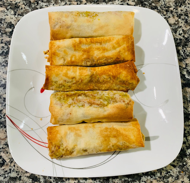 Air Fryer Veg Spring Rolls