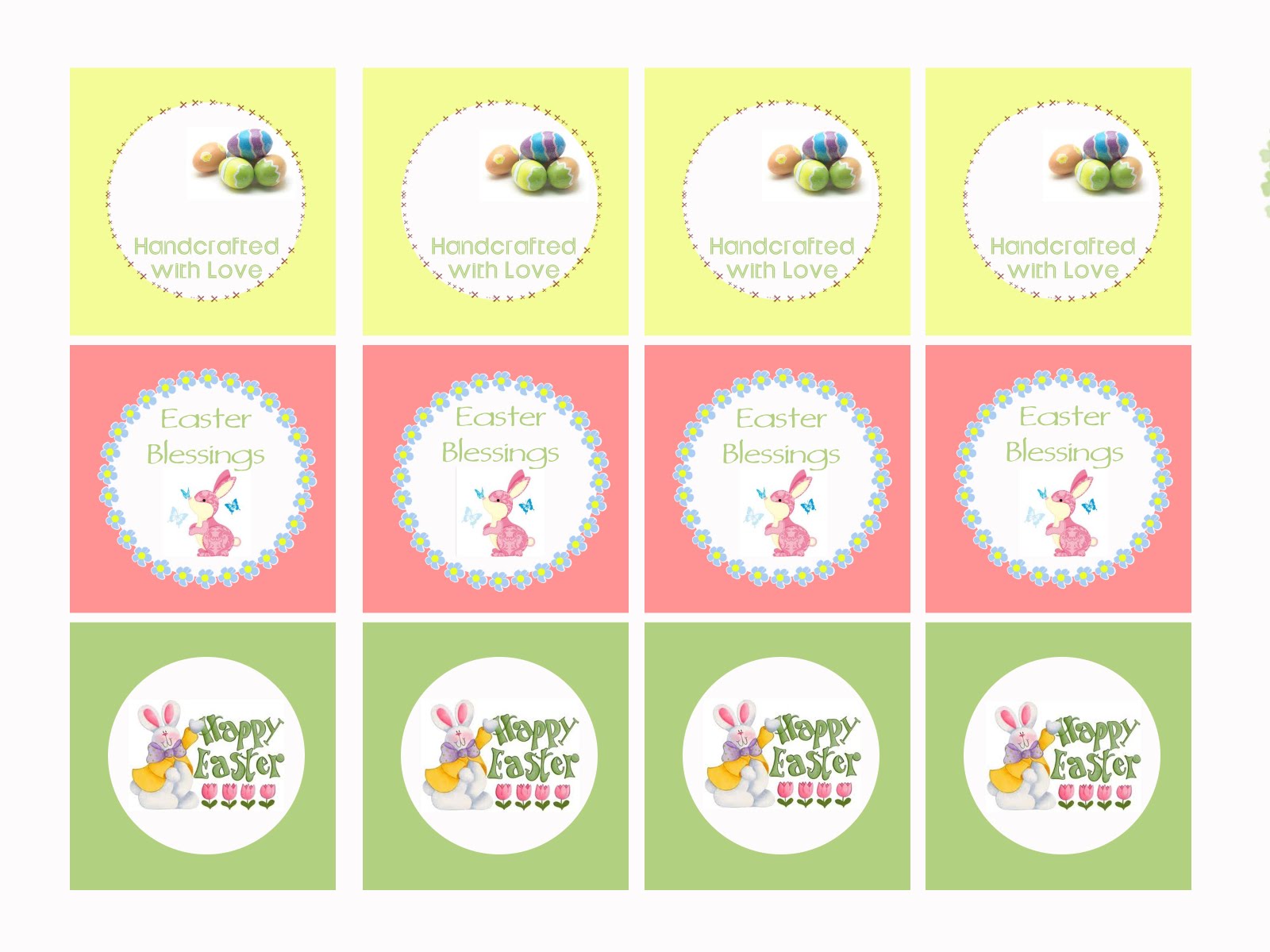 Our Way To Learn Easter Gift Tags free Printable 