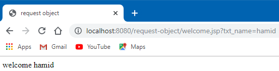 JSP implicit request object