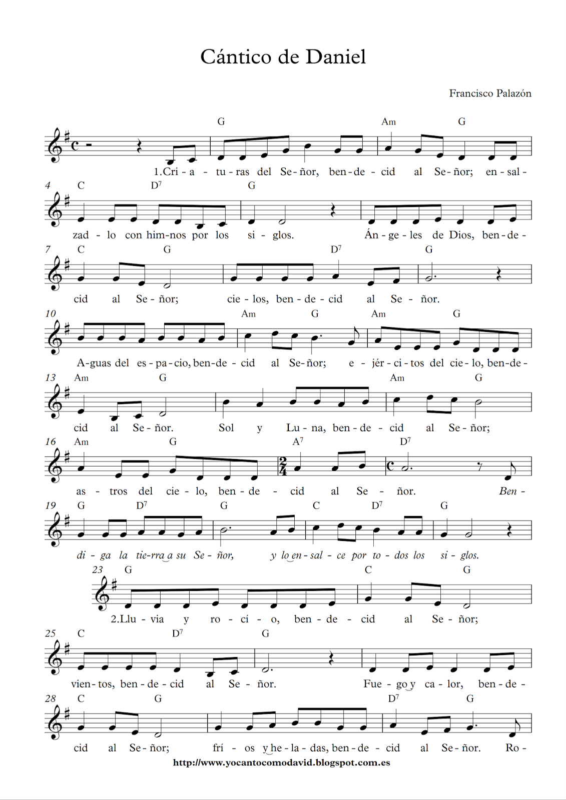 Cantico De Daniel Yo Canto Como David D bm de sion, perfeccion de hermosura. cantico de daniel yo canto como david