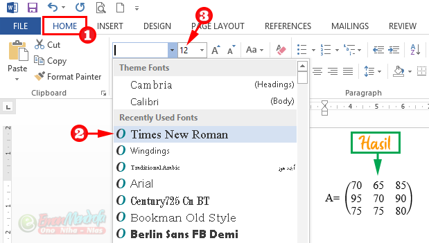 Tips Menulis Rumus Matematika Di Microsoft Word Dengan Equation Eman Mendrofa