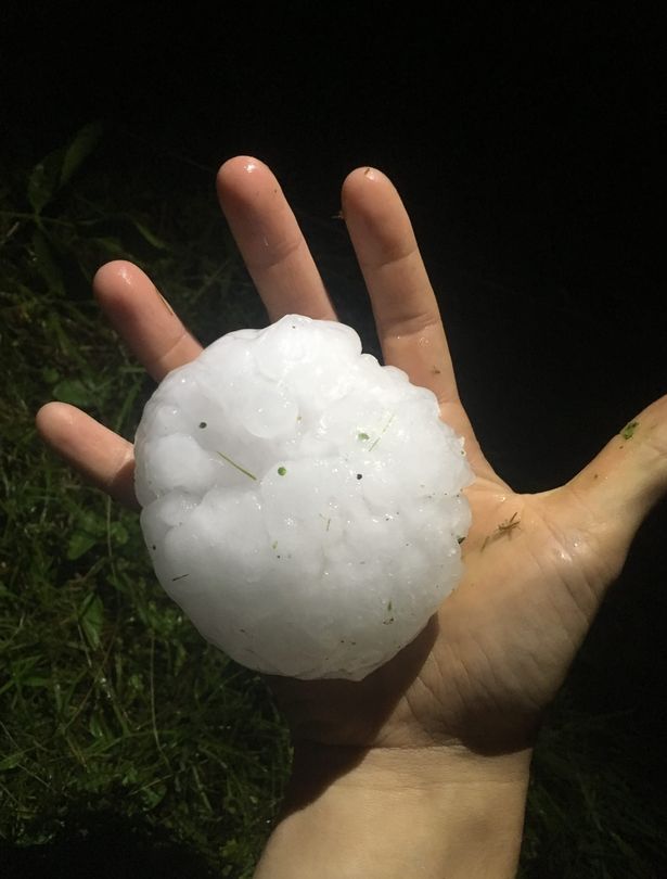 Hailstones the size of GRAPEFRUITS batter countries across Europe