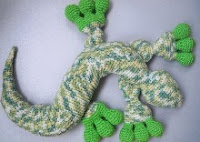 patron gratis lagarto amigurumi | free amigurumi pattern lizard