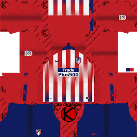 Atletico Madrid 2018/19 Kit - Dream League Soccer Kits ...