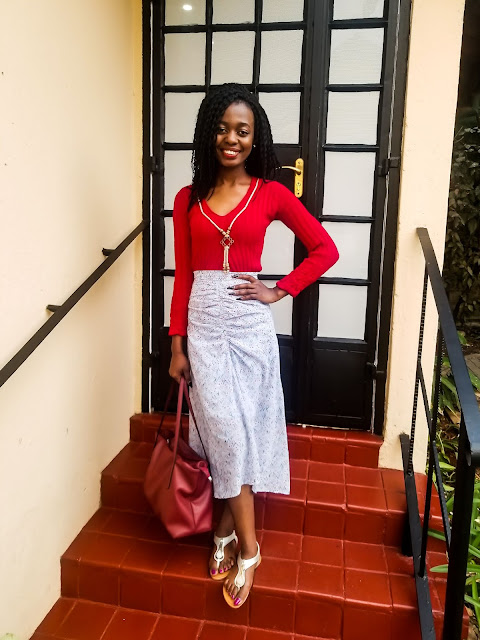 How To Style A Chiffon Midi Skirt Simply