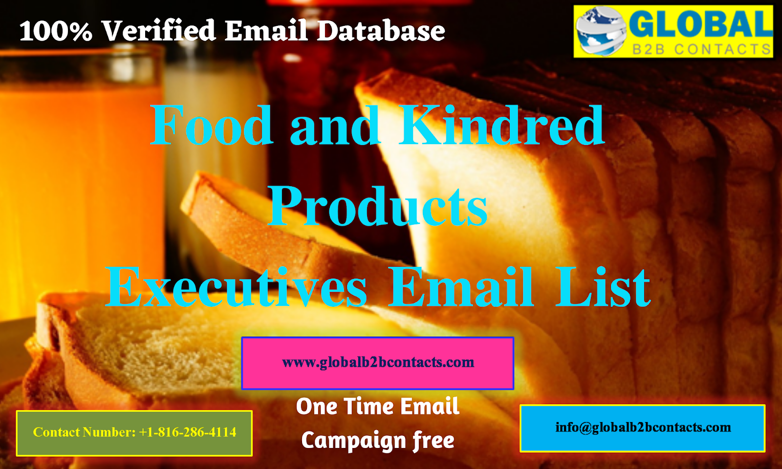 Food and Kindred Products Executives Email List
