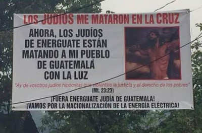 Manifestación antisemita en Guatemala