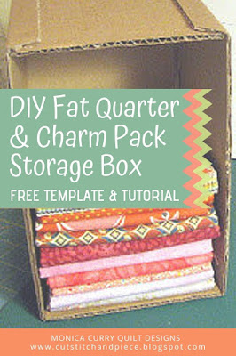 DIY Fat Quarter and Charm Pack Box