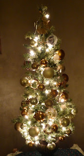 lit up Christmas tree