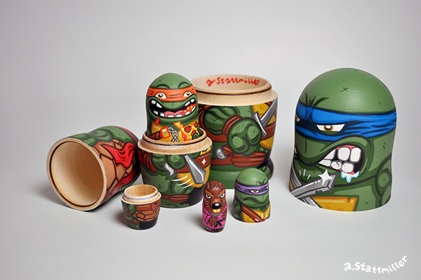 ninja nesting dolls