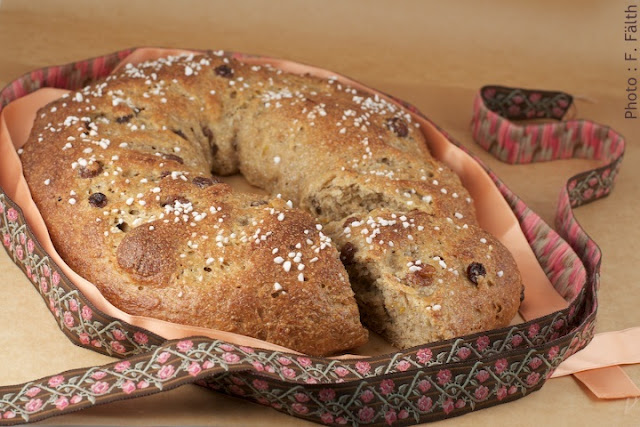 Galette des rois briochée, au levain et à l'huile d'olive