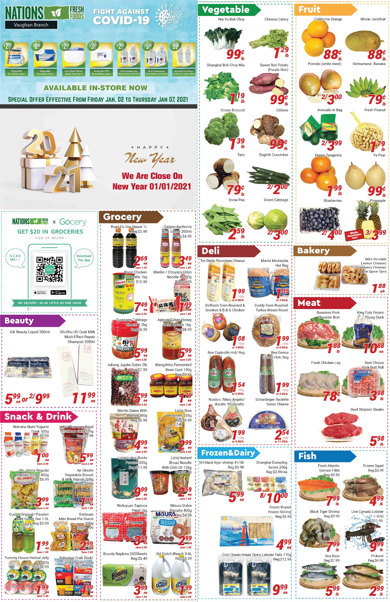 Nations Fresh Foods (Vaughan) Flyer 2021/01/02 2021/01/07