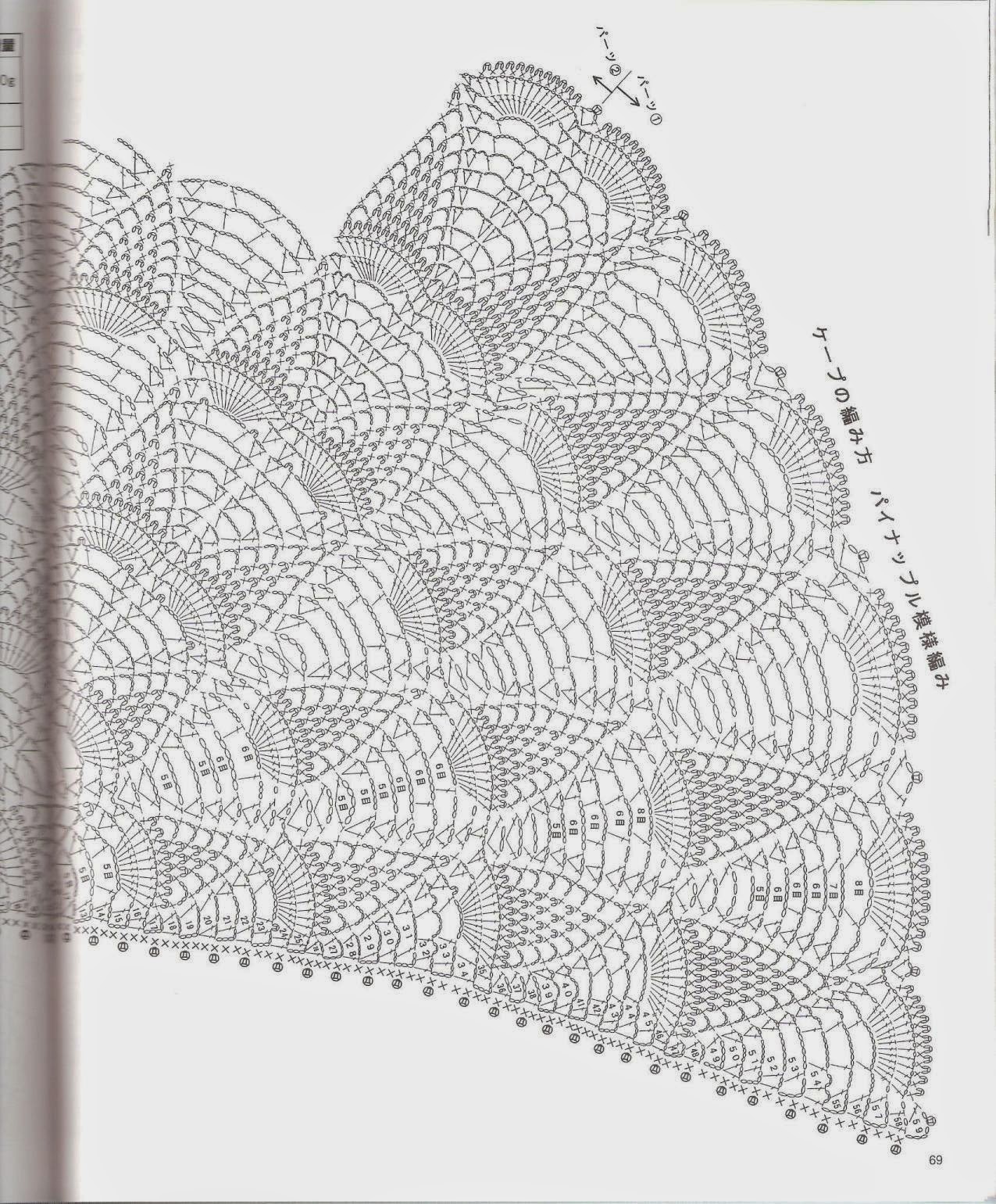 Шаль ананасами схема. Шаль узором ананас. Полукруглая шаль крючком. Шали крючком ананас. Шаль вязаная ананасами.