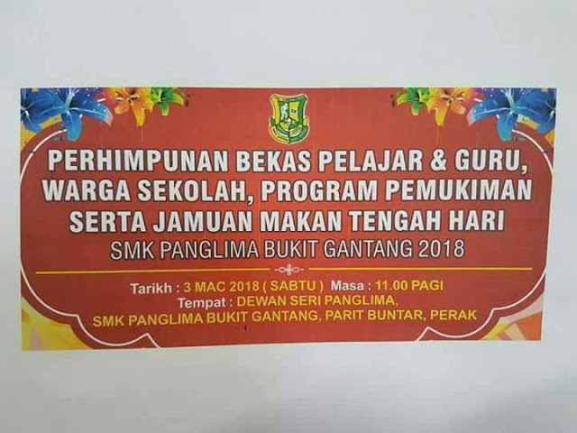 Perhimpunan Bekas Pelajarportal rasmi smk panglima bukit gantang smk panglima bukit gantang tingkatan 6, jamuan mkana tengahari, smk panglima bukit gantang parit buntar