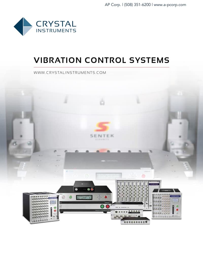 Vibration Control Systems from Crystal Instruments and AP Corp. The
