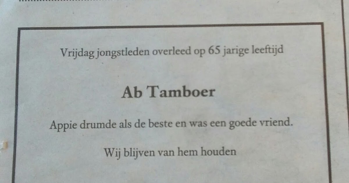 Er is een nederbeat drummer doodgegaan VNSKE SM!T WEBLOG