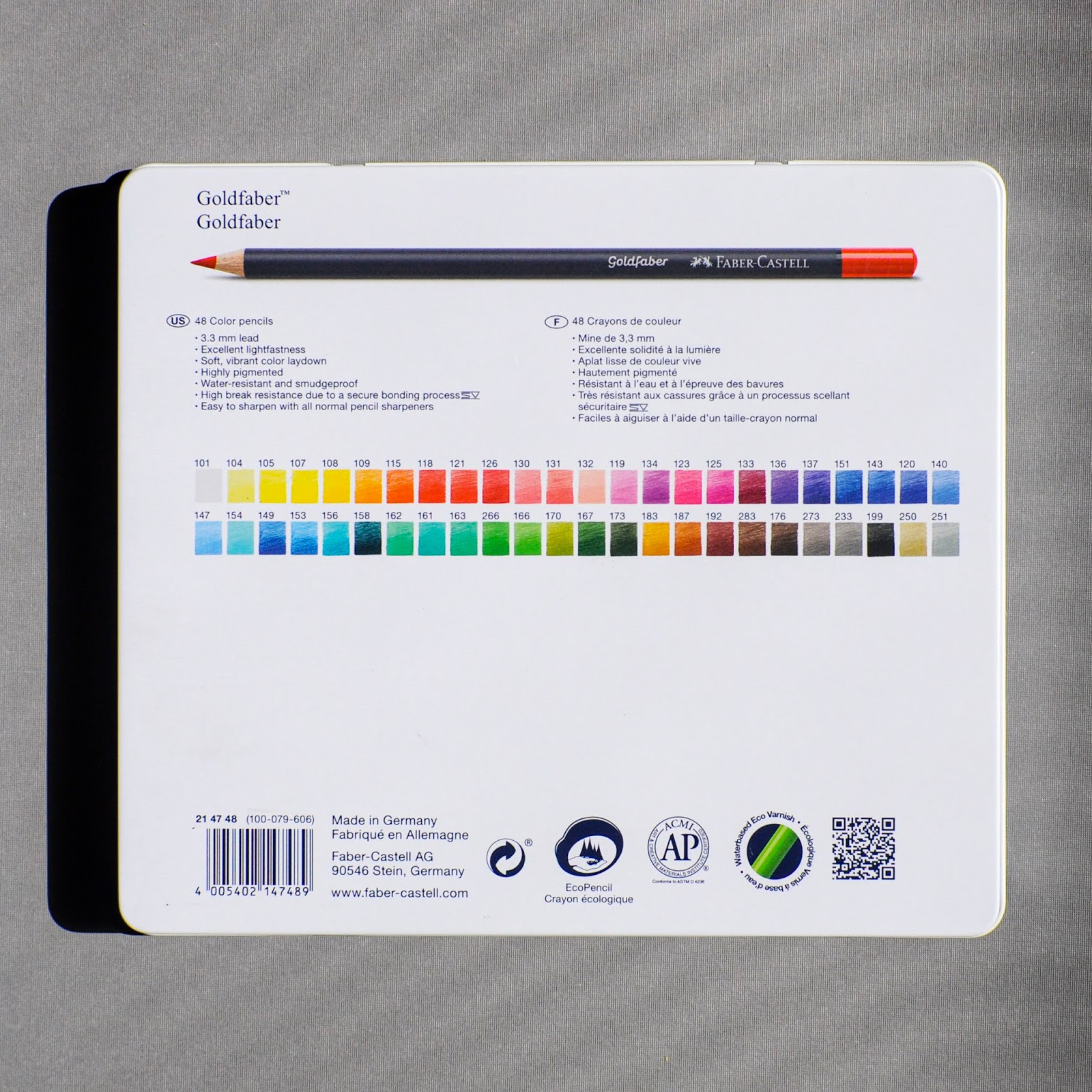 FaberCastell 48 Goldfaber Regular and Aqua Colored Pencils Review