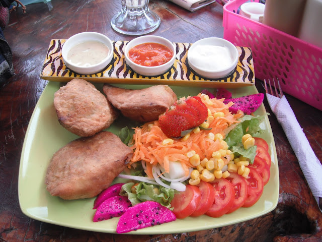 Samosas at The Clover restaurant in San Pedro samosas The Clover Guatemala San Pedro