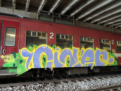 graff on the trains