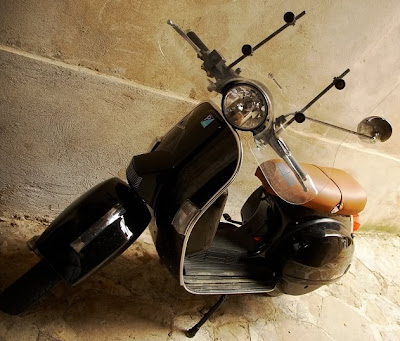Riding the Antique Legend of Vespa Italian Scooters