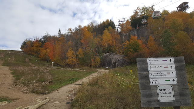 Point de départ des randonnées pour le mont Tremblant
