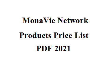 MonaVie Network Products Price List PDF 2021