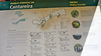 Mapa do Parque Estadual da Cantareira em São Paulo