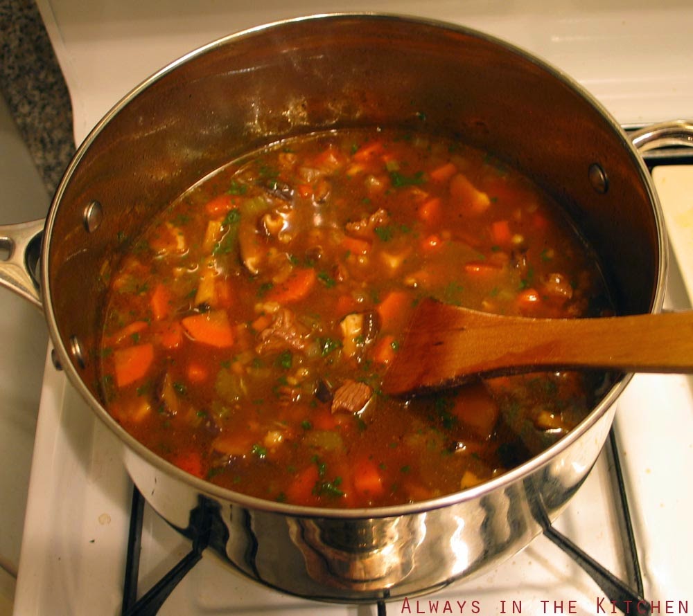 Dawna in the Kitchen: Beef Barley Soup