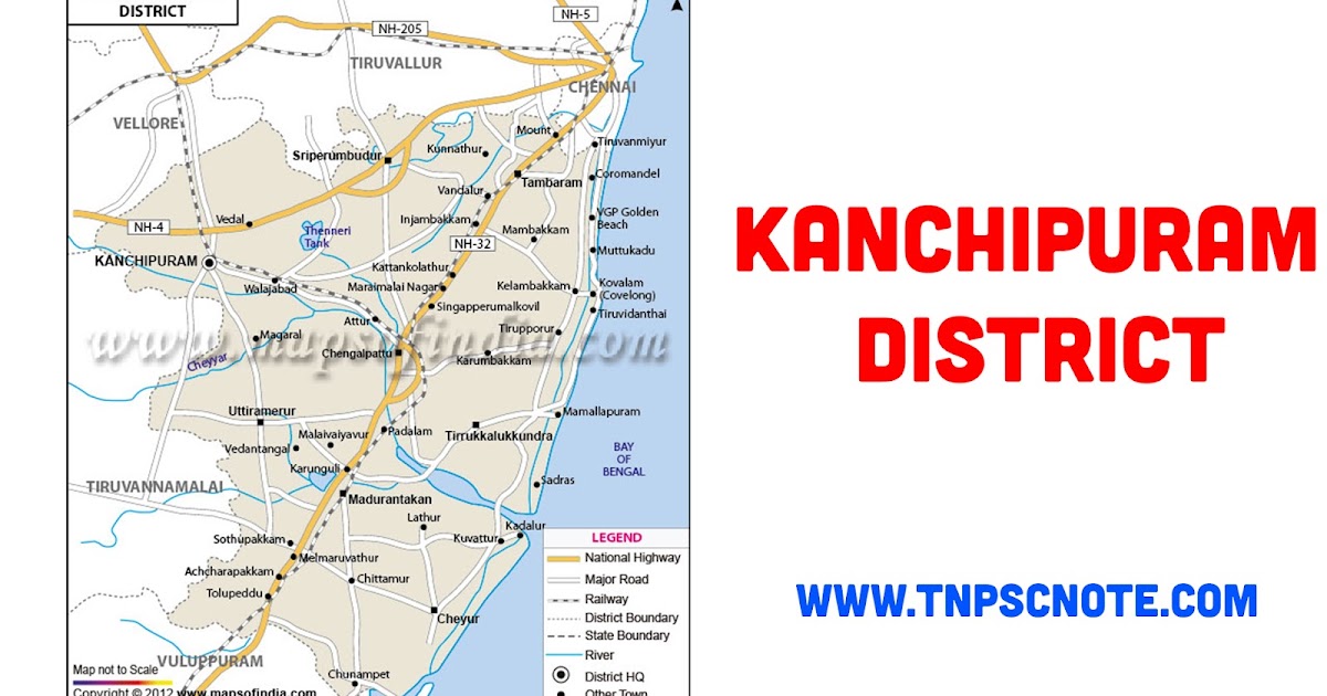 Kanchipuram District Information, Boundaries and History from Shankar