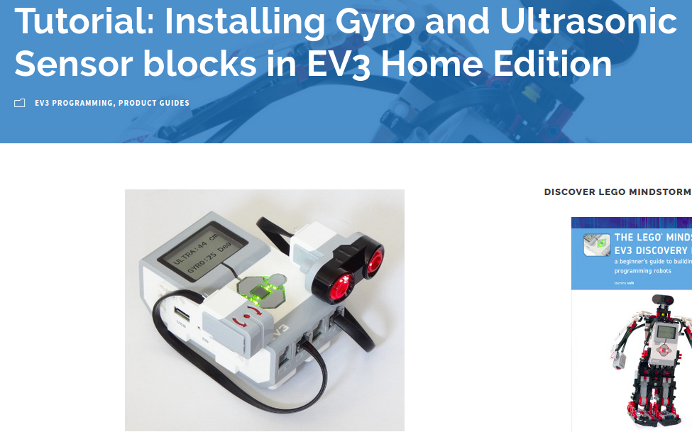ev3 ultrasonic sensor block download