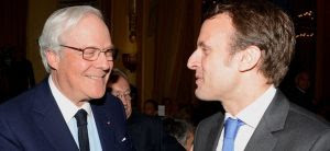 emmanuel macron with his boss david de rothschild