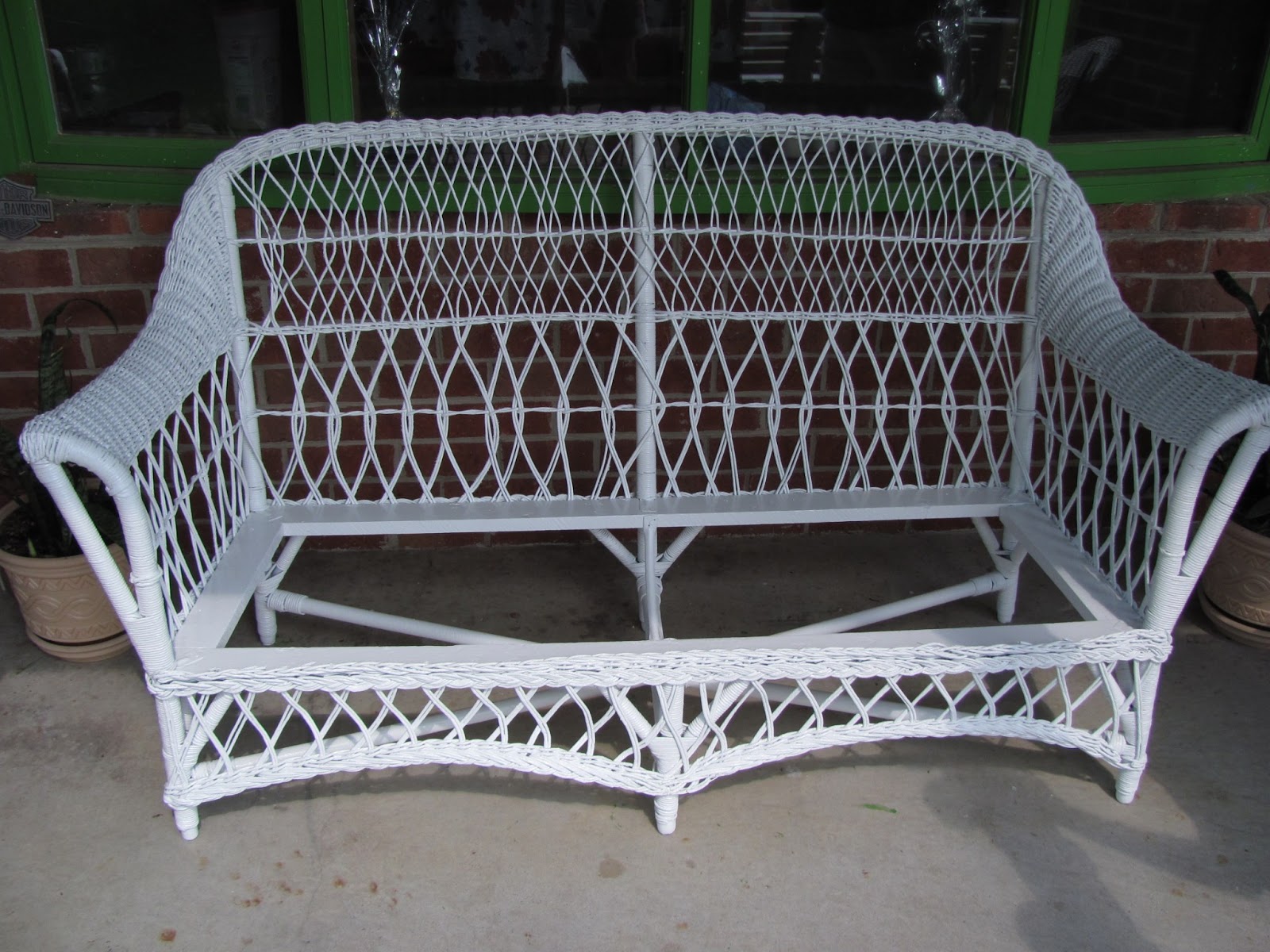 Thomas Nelson Furniture Restoration Antique Wicker/Rush Cane Sofa Restoration