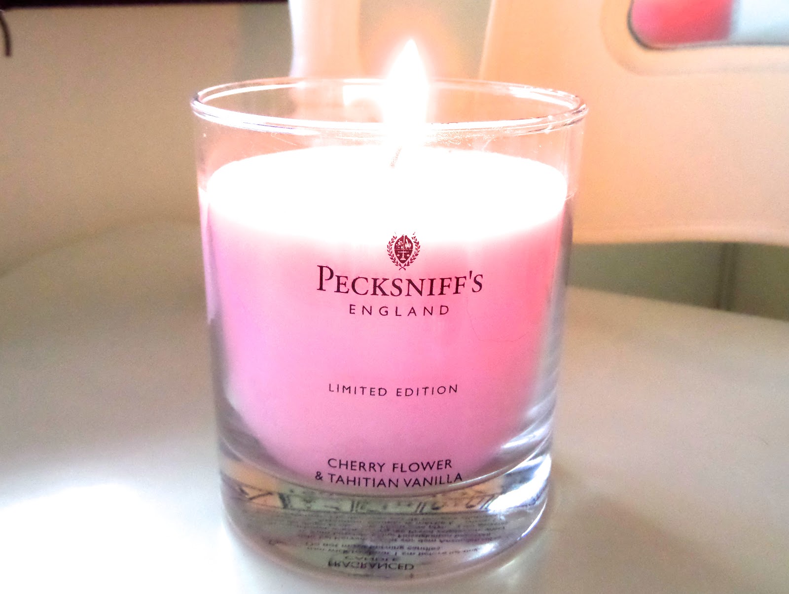 Pecksniff Cherry Flower and Tahitian Vanilla Candle